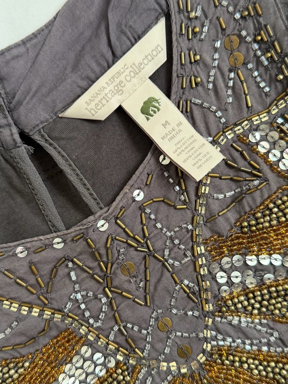 Banana Republic Beaded Scoop Neck Tank Top - Picture 4 of 6